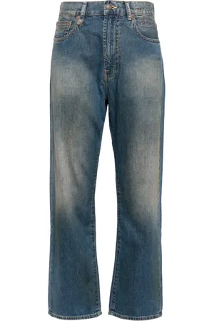 R13 Washed straight-leg jeans