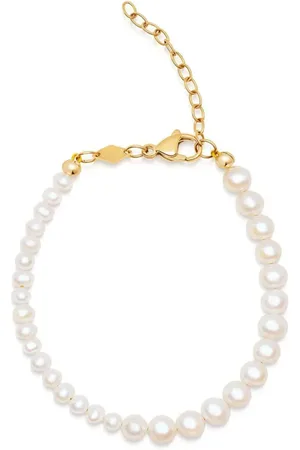 Nialaya Beaded Dyad Pearl Bracelet