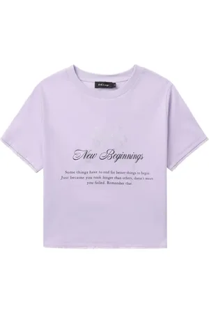 tout a coup Slogan-print cotton T-shirt