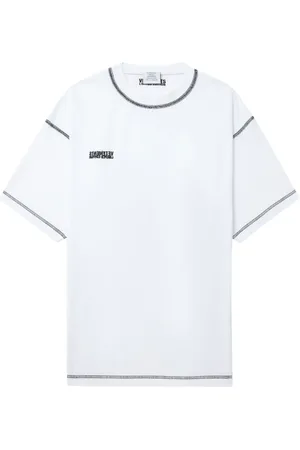Vetements Contrast-stitching cotton T-shirt