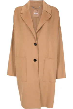 HUGO BOSS Single-breasted double-faced coat
