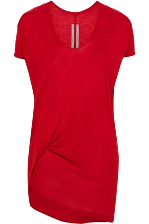 Rick Owens V-neck textured T-shirt