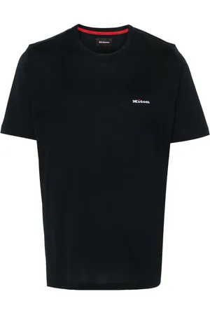 Kiton Logo-embroidered cotton T-shirt