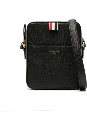 Thom Browne 4-Bar Vertical leather camera bag