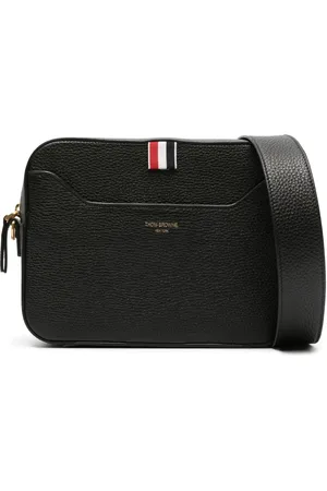 Thom Browne 4 Bar-patch leather camera bag