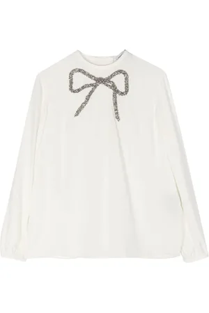 DICE KAYEK Sequin-embellishment silk shirt