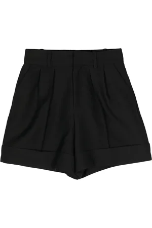 DICE KAYEK High-rise virgin wool-blend shorts