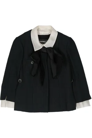 CHANEL Bow-embellished cropped jacket