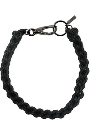 JUNYA WATANABE Braided logo-plaque necklace