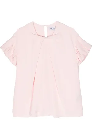 DICE KAYEK Ruffle-sleeve silk blouse