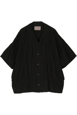 Kolor Ruched poplin shirt