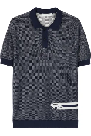 Maison Kitsuné Fox-motif cotton polo shirt