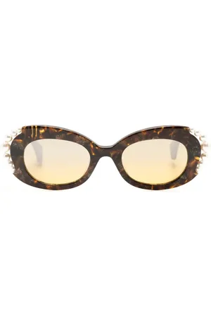 Vivienne Westwood Vivienne Pearl oval-frame sunglasses