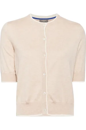 N.PEAL Button-down short-sleeve cardigan