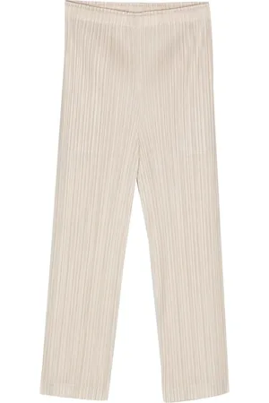 PLEATS PLEASE ISSEY MIYAKE Thicker pliss?? straight-leg trousers