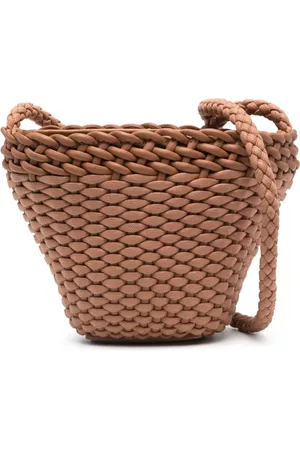 Hereu Fiol interwoven-leather bucket bag