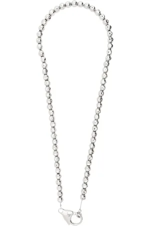 Jil Sander Hammered beaded necklace
