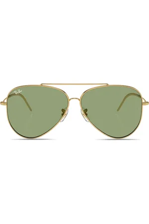 Ray-Ban Reverse aviator-frame sunglasses