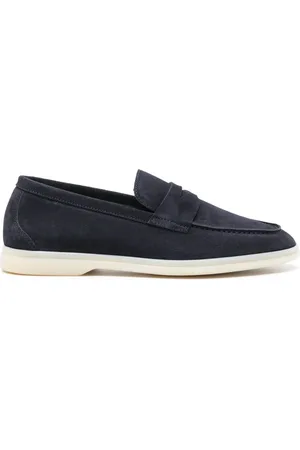 Scarosso Luciana penny-slot suede loafers