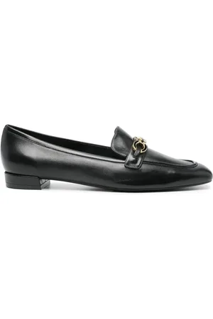 Stuart Weitzman Logo-plaque leather loafers