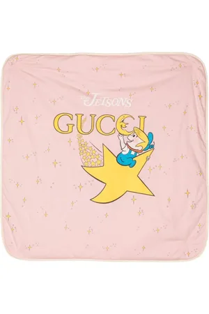 Gucci X The Jetsons cotton blanket