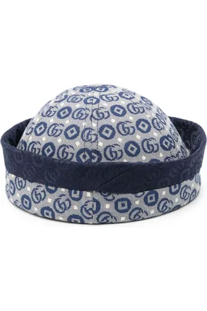 GUCCI KIDS all-over GG-pattern sun hat - Blue