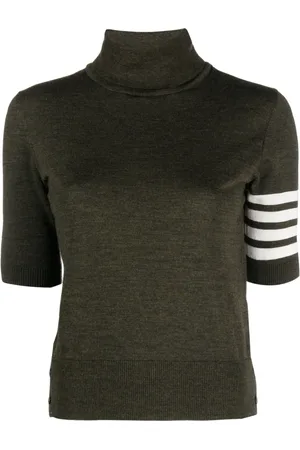 Thom Browne 4-Bar high-neck knitted top