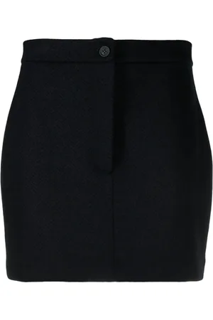 Thom Browne High-waist herringbone miniskirt