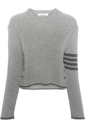 Thom Browne 4-Bar Stripes cable-knit jumper