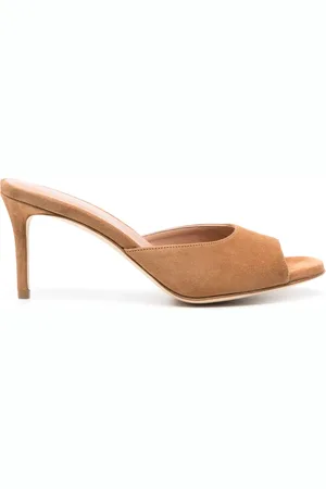 Scarosso 75mm Lohan suede mules