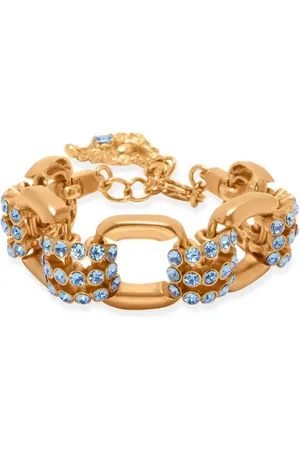 Oscar de la Renta Pav??-crystal link bracelet