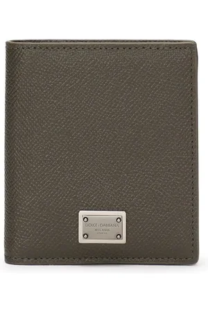 Dolce & Gabbana Logo-plaque leather cardholder