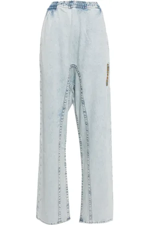 Y / PROJECT Wide-leg organic cotton jeans