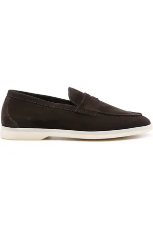 Scarosso Luciana suede penny loafers