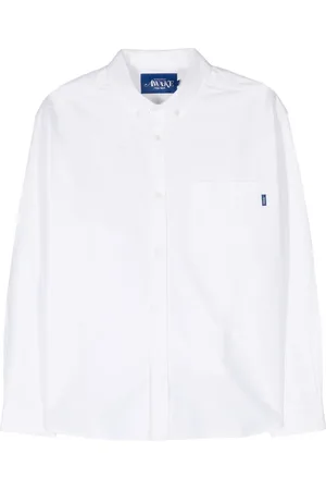 AWAKE NY Button-down collar cotton shirt