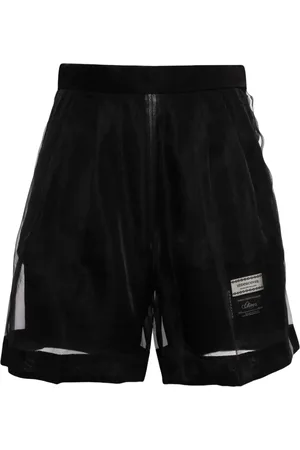 UNDERCOVER Tulle-detail silk shorts