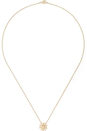 HARWELL GODFREY 18kt yellow Tiny Sunflower diamond pendant necklace