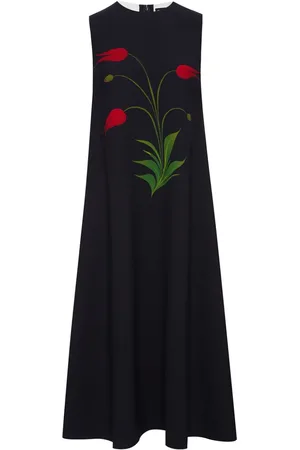 Oscar de la Renta Tulip floral-print maxi dress