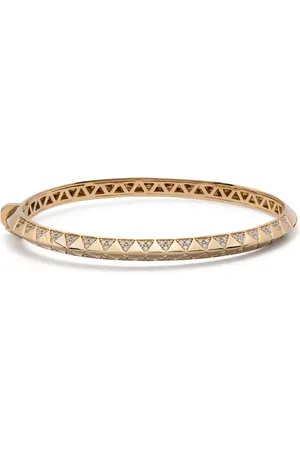 HARWELL GODFREY 18kt yellow Knife Edge diamond bangle bracelet