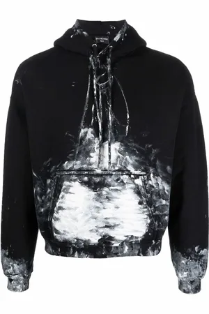 Balenciaga Paint-effect print hoodie