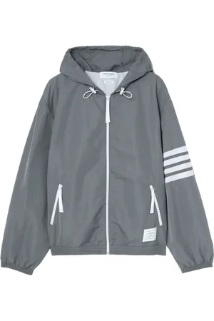 Thom Browne 4-Bar stripe hooded jacket