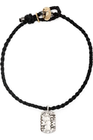 Paul Smith Logo-tag braided bracelet