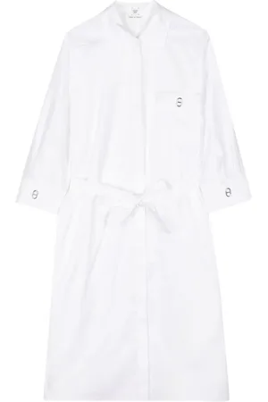 Hermès Long-sleeved cotton shirtdress