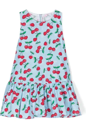 Chiara Ferragni Cherry-print ruffled cotton dress