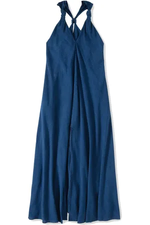 Closed Knot-detail V-neck maxi dress