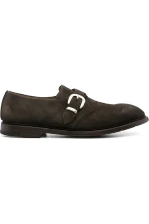 Premiata Mono Fibbia suede Monk shoes