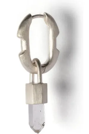 PARTS OF FOUR Deco quartz pendant earring