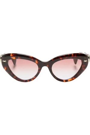 Vivienne Westwood Tortoiseshell-effect cat-eye sunglasses