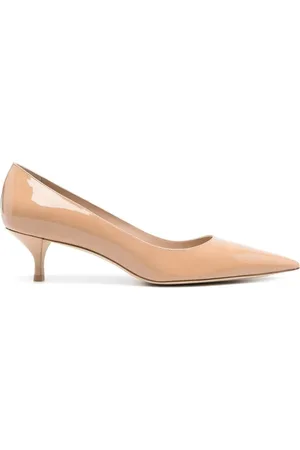 Stuart Weitzman Kitten 50mm leather pumps