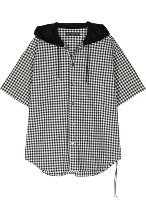 MASTERMIND Plaid-check hoodie shirt